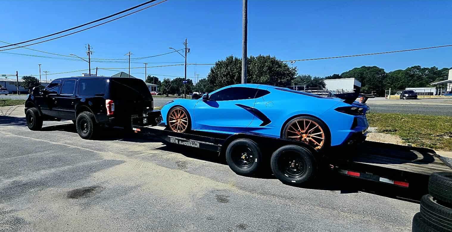 7x20 7K Car Hauler (Ole Faithful) — trailer rental near Crestview FL